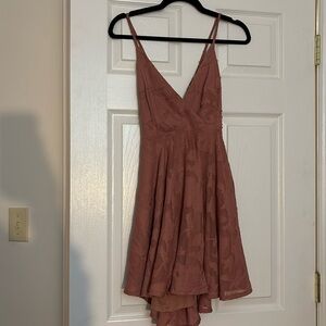 Elegant Mauve Sleeveless Dress
